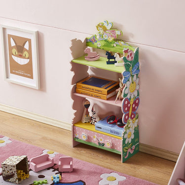 painted bookshelves